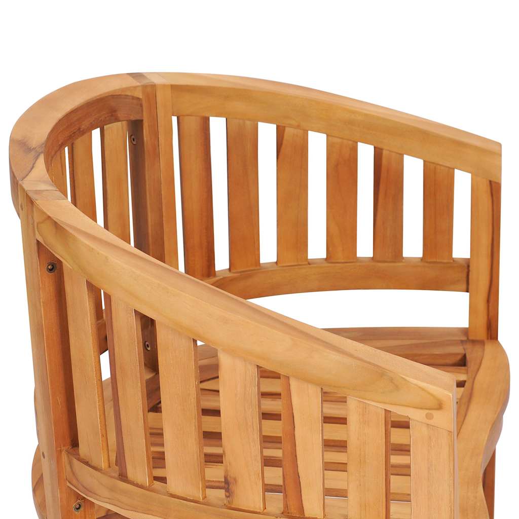 Bananstol Massiv Teak