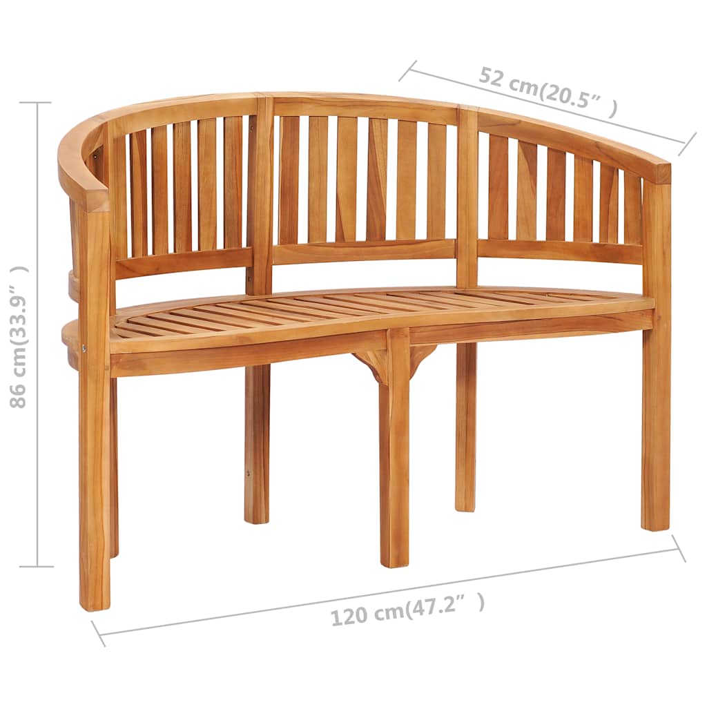 Bananbänk Massiv Teak