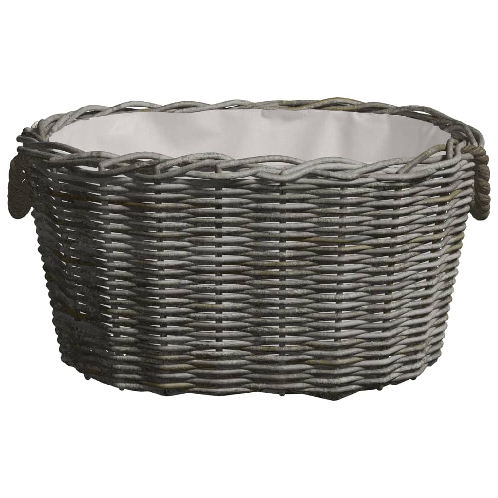 Vedkorg Med Bärhandtag 59X42X28 Cm Grå Pil