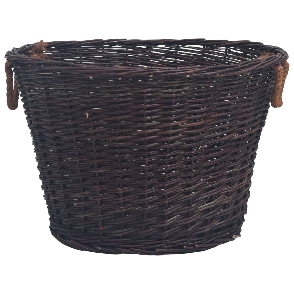 Stapelbara Vedkorgar 3 St Mörkbrun Pil