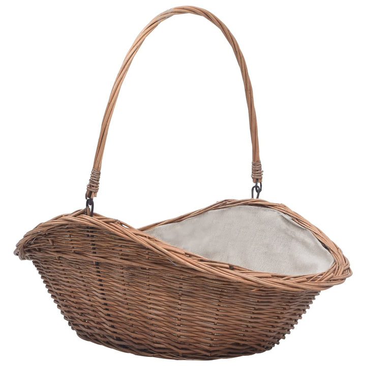 Vedkorg Med Handtag 60X44X55 Cm Naturlig Pil