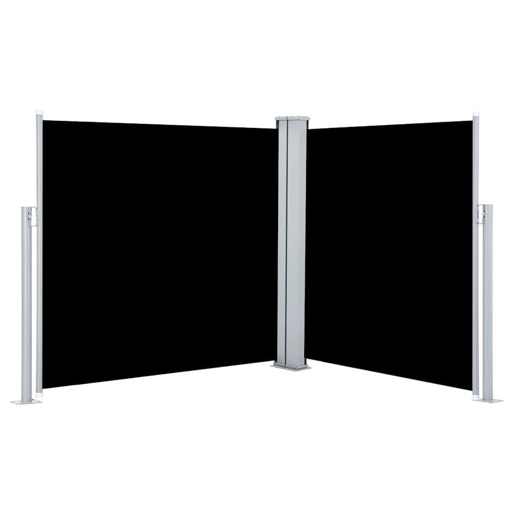 Infällbar Sidomarkis Svart 100X600 Cm