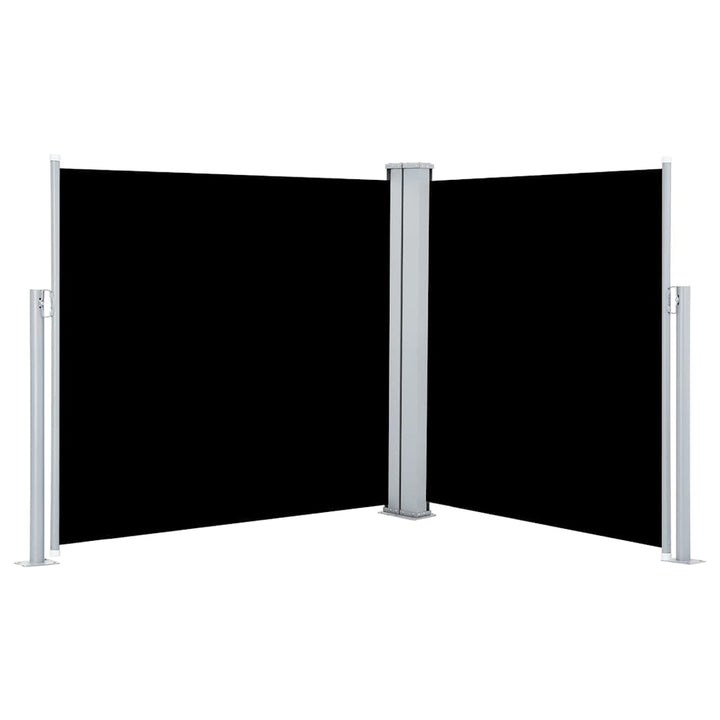 Infällbar Sidomarkis Svart 100X600 Cm