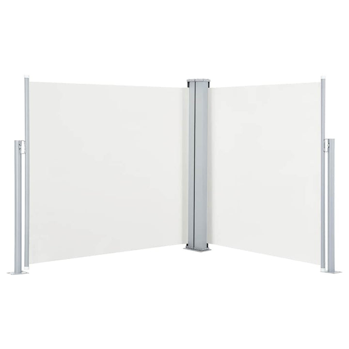 Infällbar Sidomarkis Gräddvit 100X600 Cm