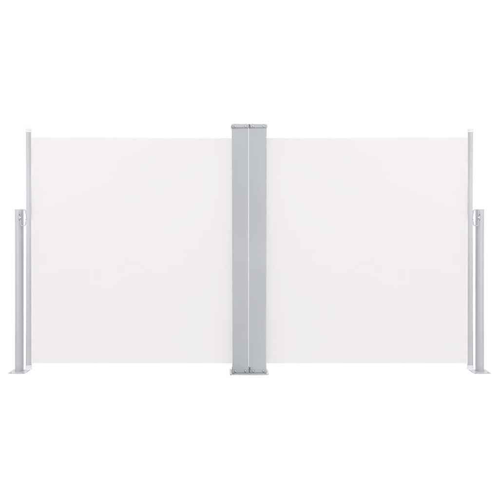 Infällbar Sidomarkis Gräddvit 100X600 Cm