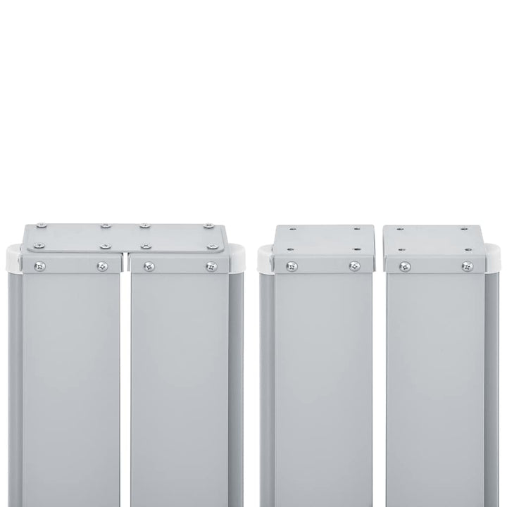 Infällbar Sidomarkis Gräddvit 100X600 Cm