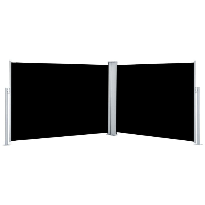 Infällbar Sidomarkis Svart 100X1000 Cm