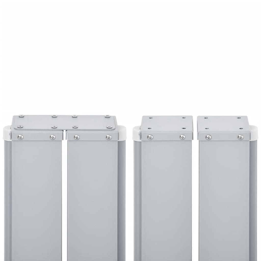Infällbar Sidomarkis Svart 100X1000 Cm
