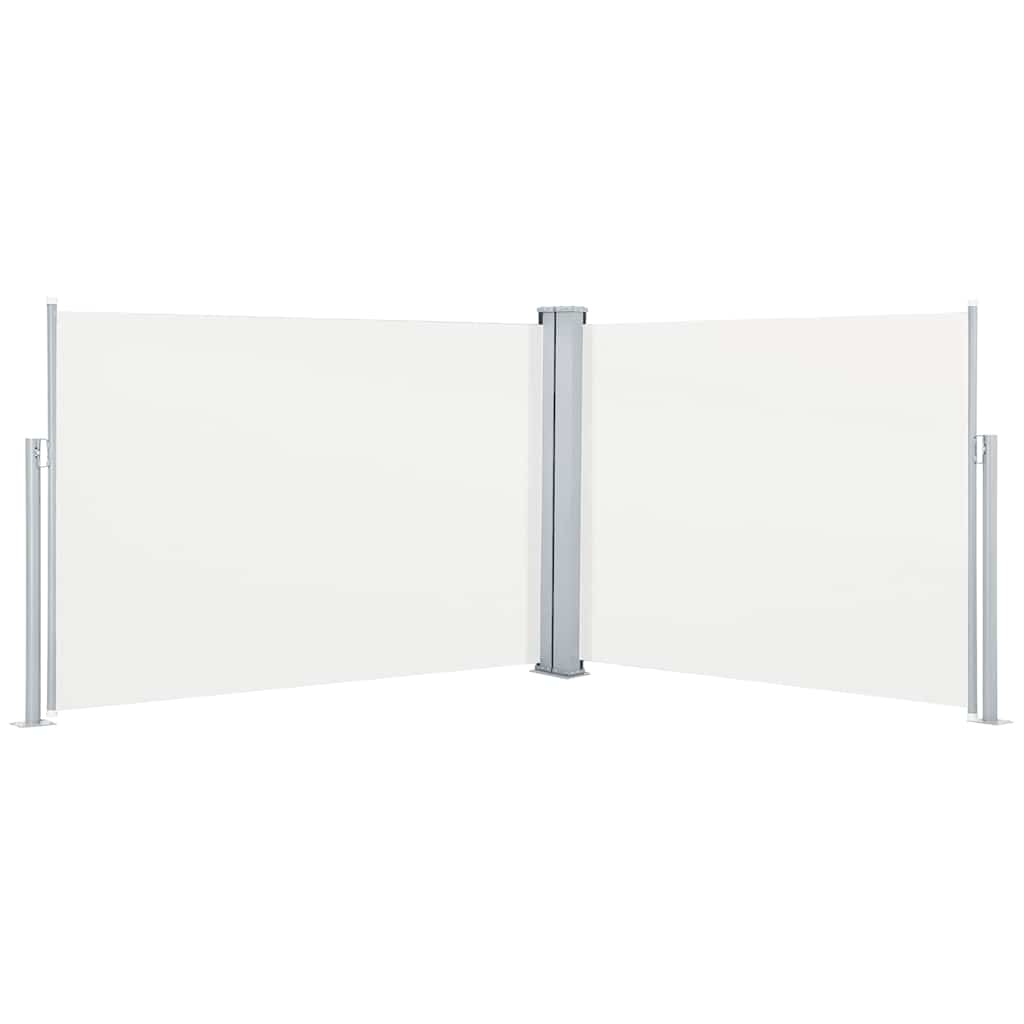Infällbar Sidomarkis Gräddvit 100X1000 Cm