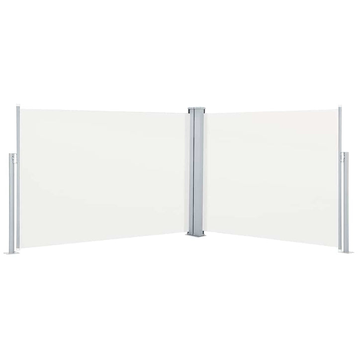 Infällbar Sidomarkis Gräddvit 100X1000 Cm