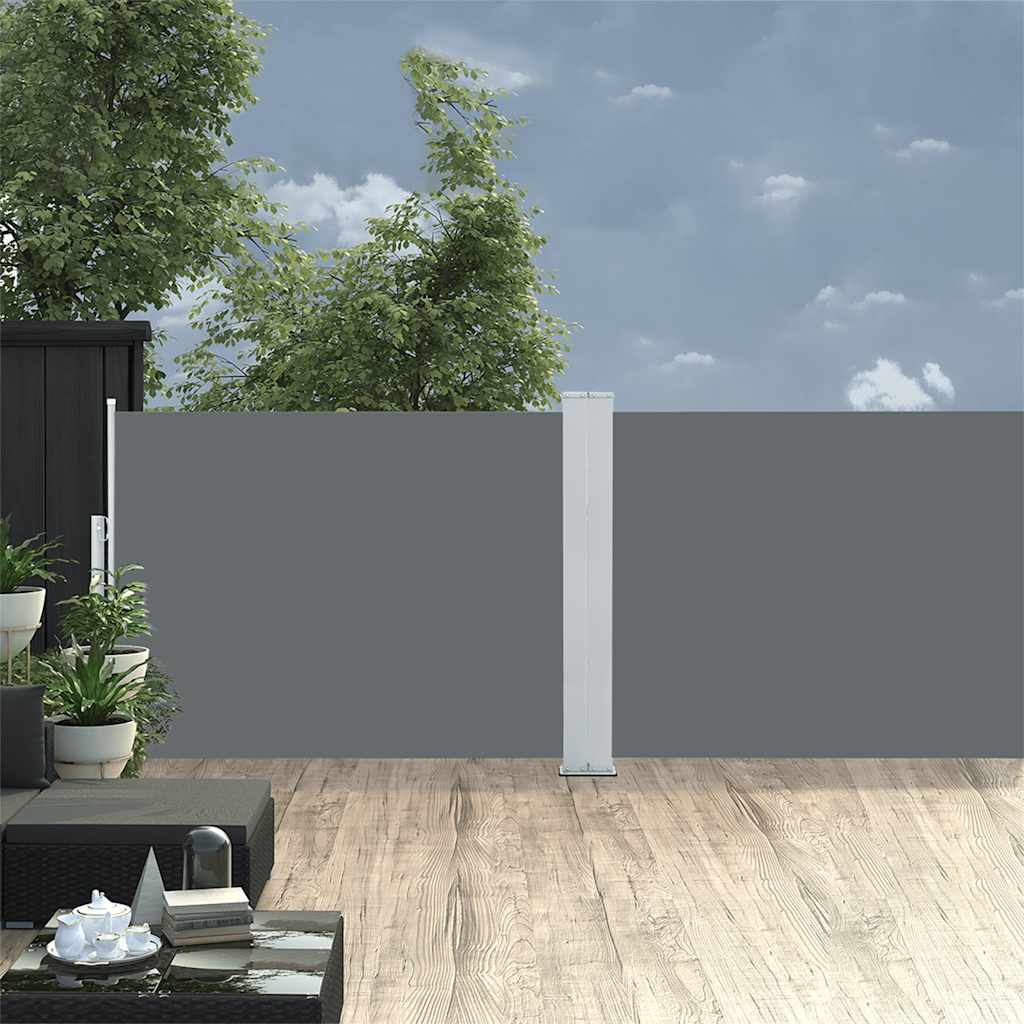 Infällbar Sidomarkis Antracit 100X1000 Cm