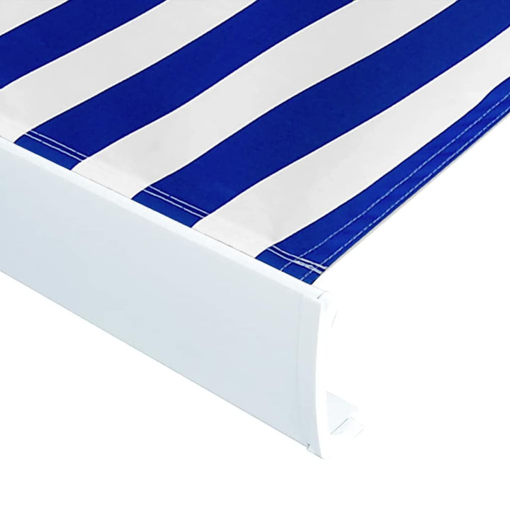 Markisduk Blå &amp; Vit 350X250 Cm