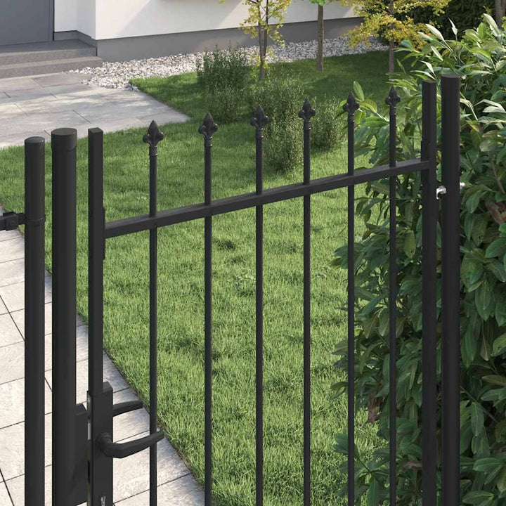 Staketgrind Boxtel Enkeldörr Med Spiktopp Stål 1X1,75 M