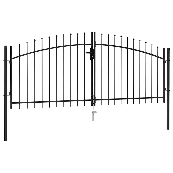 Staketgrind Woerden Dubbeldörr Med Spik 299,5X174,5 Cm