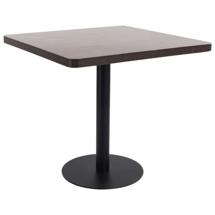 Bistrobord Mörkbrun 80X80 Cm Mdf