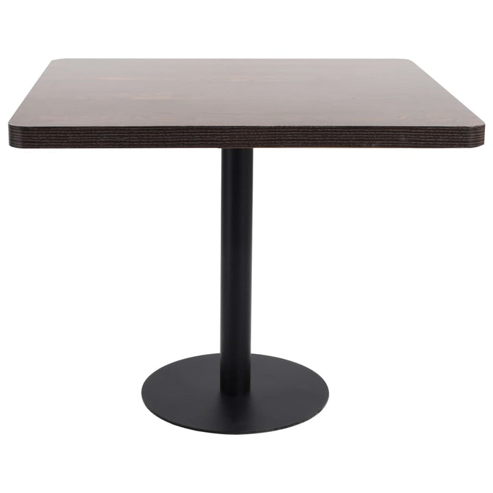 Bistrobord Mörkbrun 80X80 Cm Mdf