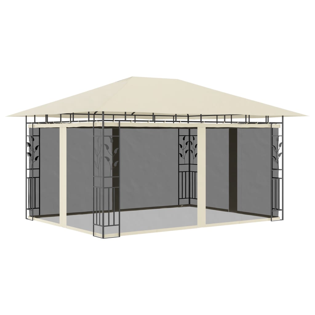 Paviljong Med Myggnät 4X3X2,73 M 180 G/M²