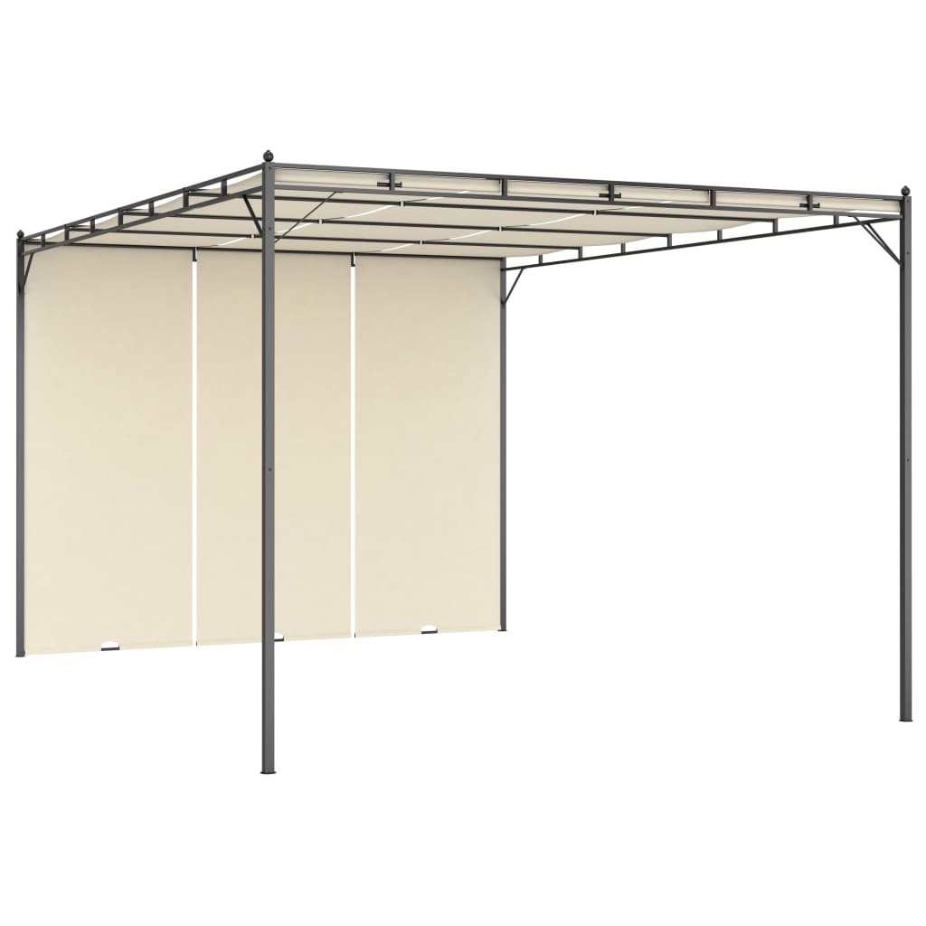 Trädgårdspaviljong Med Draperier 4X3X2,25 M