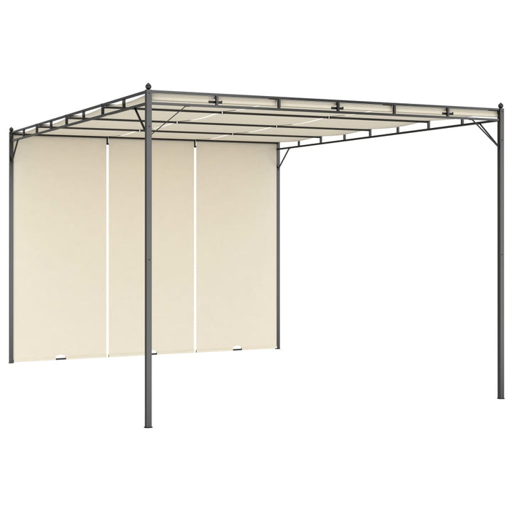 Trädgårdspaviljong Med Draperier 4X3X2,25 M