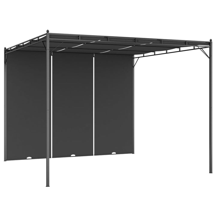 Trädgårdspaviljong Med Draperier 4X3X2,25 M