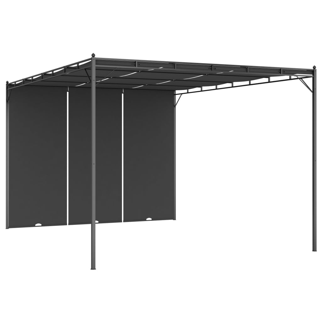 Trädgårdspaviljong Med Draperier 4X3X2,25 M