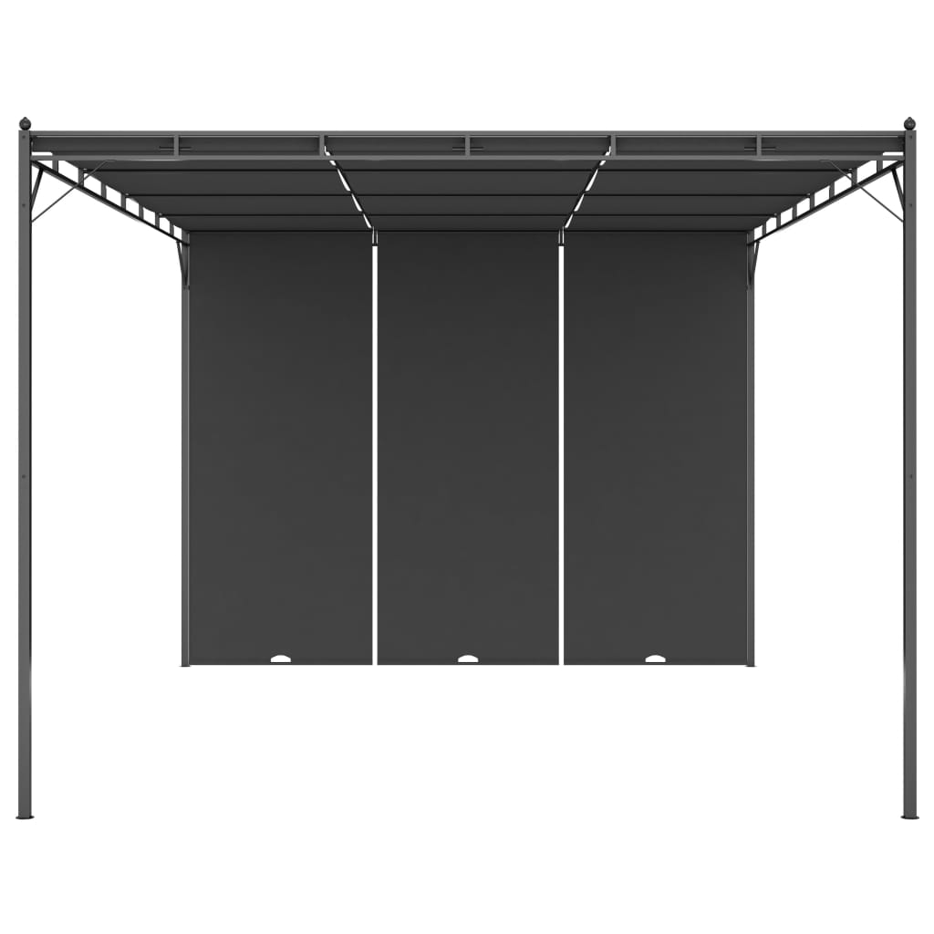 Trädgårdspaviljong Med Draperier 4X3X2,25 M
