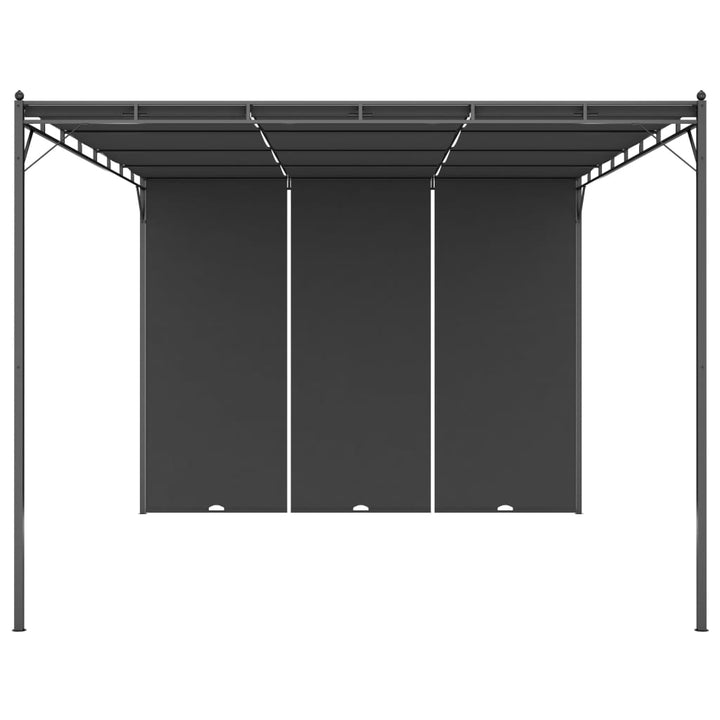 Trädgårdspaviljong Med Draperier 4X3X2,25 M