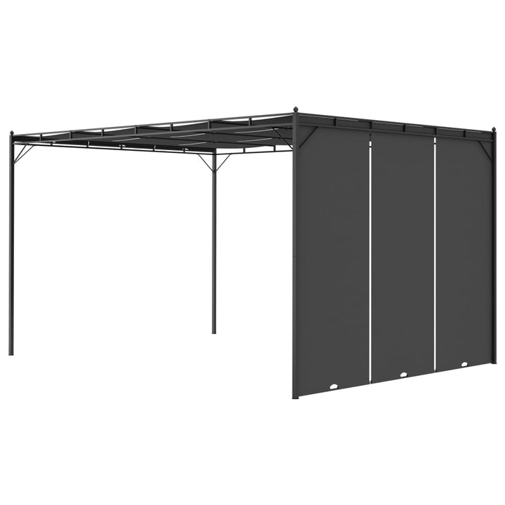 Trädgårdspaviljong Med Draperier 4X3X2,25 M