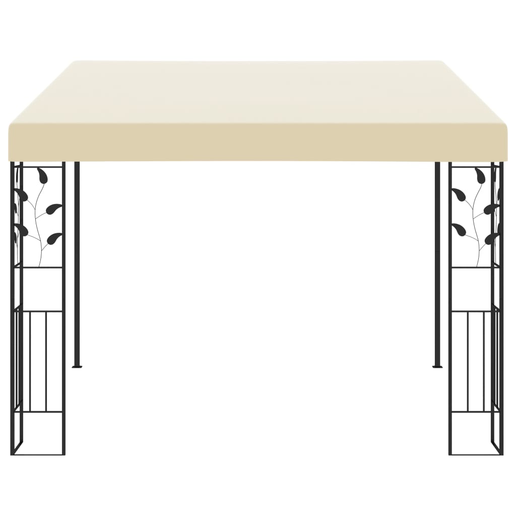 Väggmonterad Paviljong 3X3X2,5 M Gräddvit