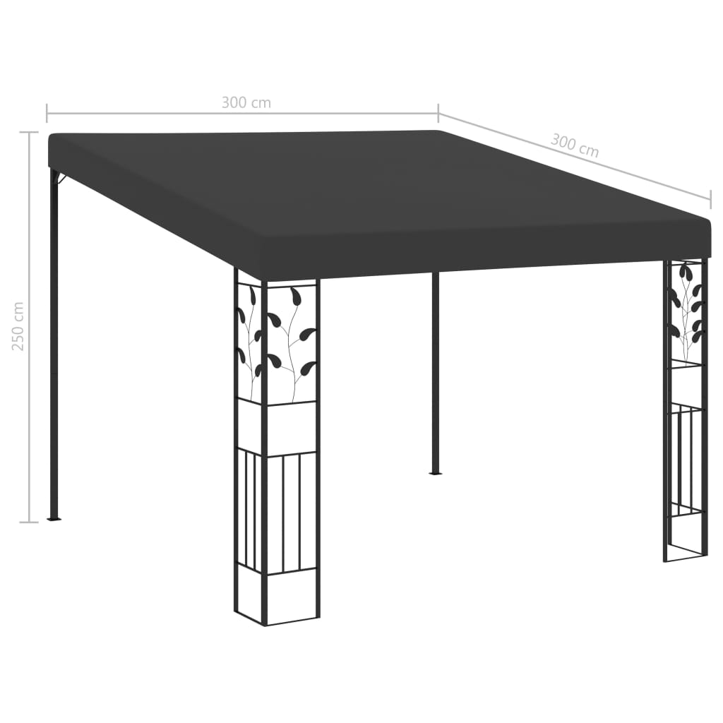 Väggmonterad Paviljong 3X3X2,5 M