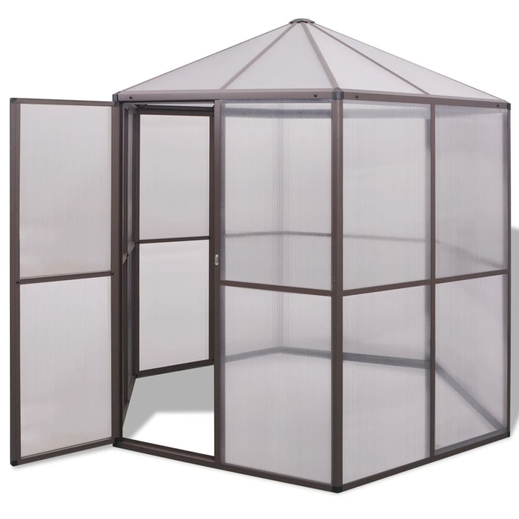 Växthus Aluminium 240X211X232 Cm