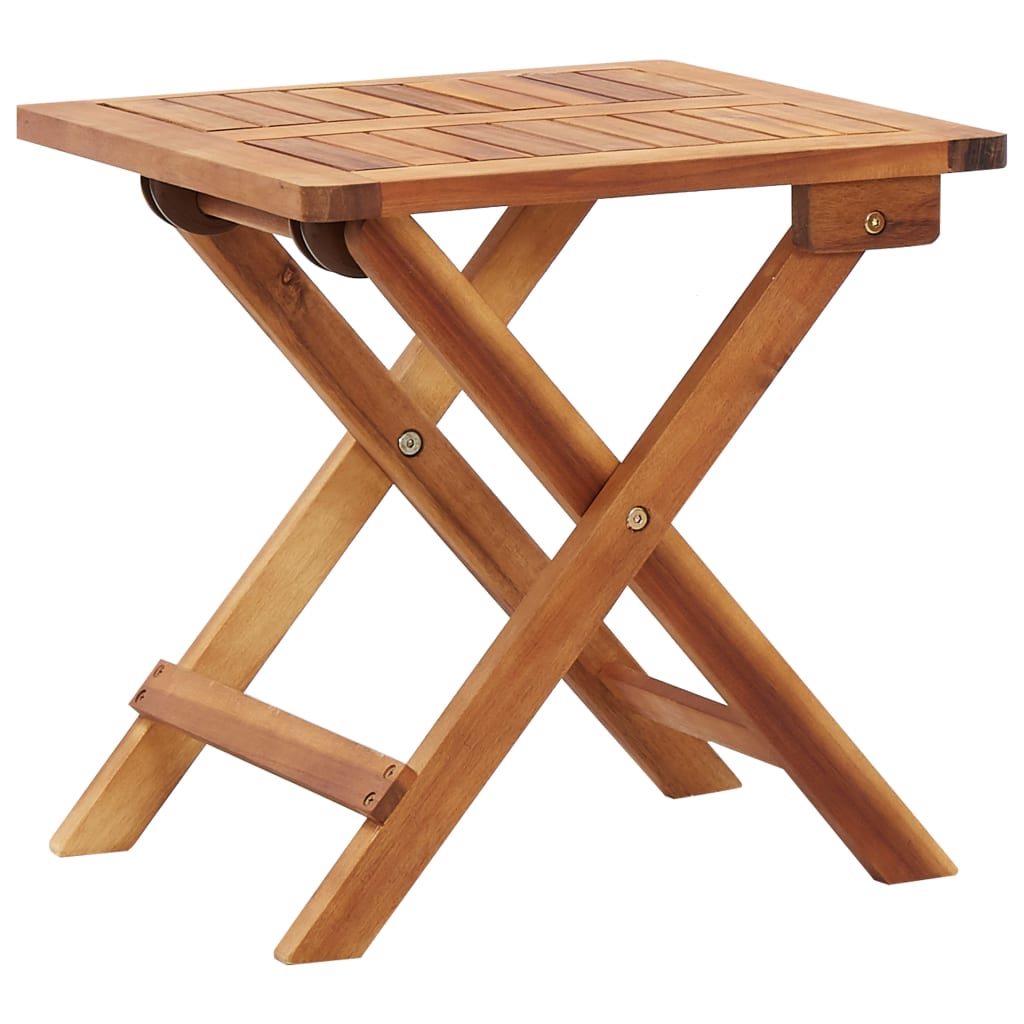 Hopfällbart Trädgårdsbord 40X40X40 Cm Massivt Akaciaträ