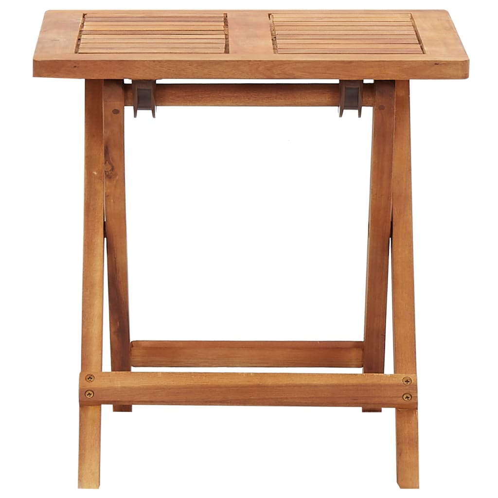 Hopfällbart Trädgårdsbord 40X40X40 Cm Massivt Akaciaträ