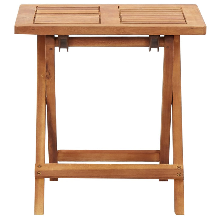 Hopfällbart Trädgårdsbord 40X40X40 Cm Massivt Akaciaträ