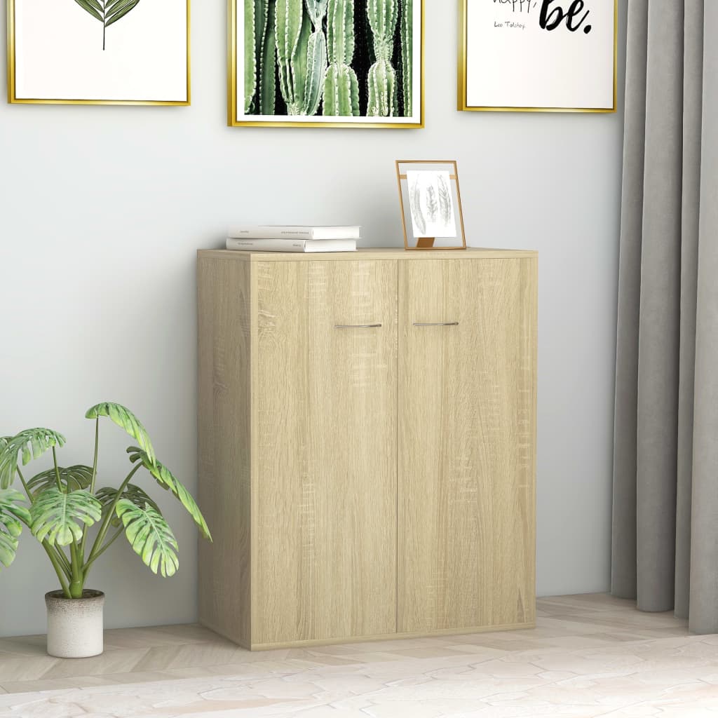 Skänk Sonoma-Ek 60X30X75 Cm Konstruerat Trä