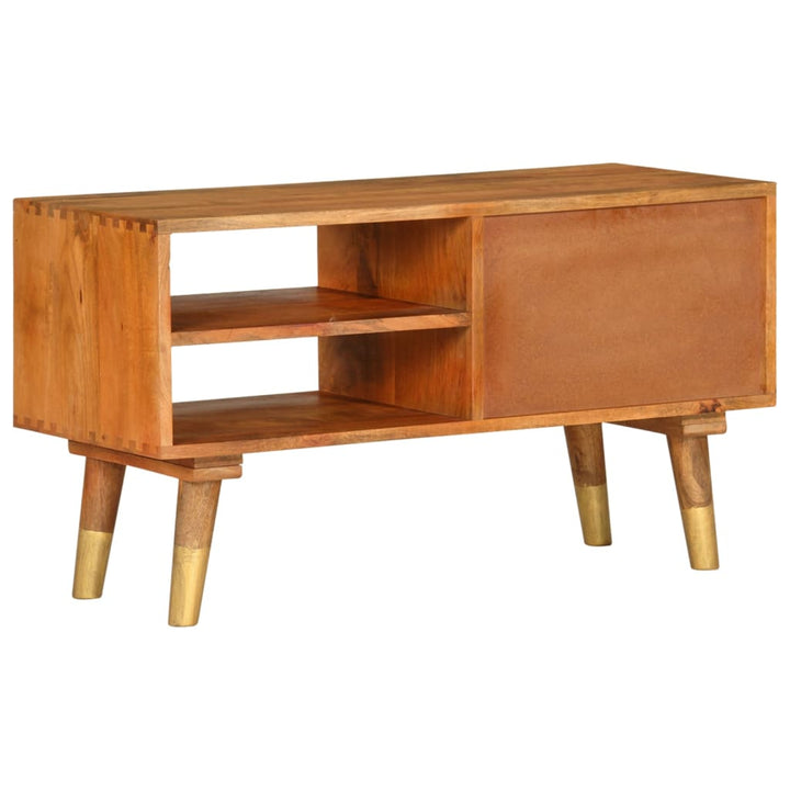 Tv-Bänk 85X35X47 Cm Massivt Mangoträ