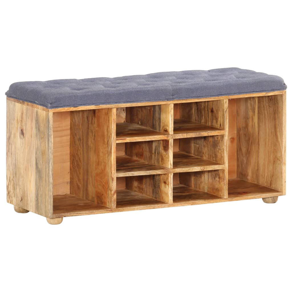 Hallbänk 100X35X47 Cm Massivt Mangoträ
