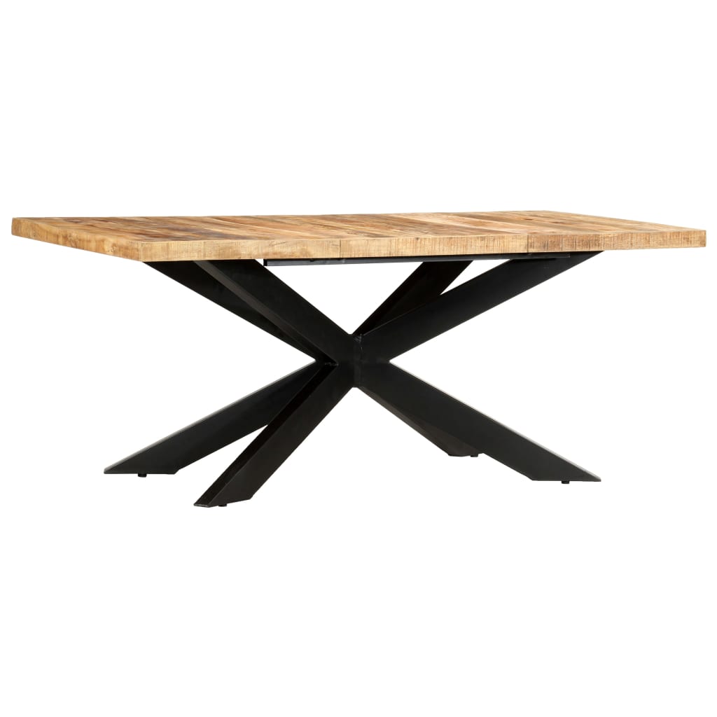 Matbord 180X90X76 Cm Massivt Grovt Mangoträ