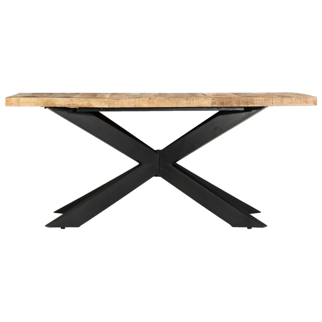 Matbord 180X90X76 Cm Massivt Grovt Mangoträ