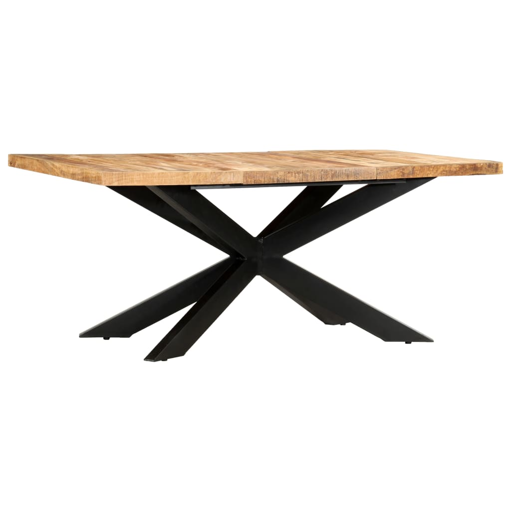 Matbord 180X90X76 Cm Massivt Grovt Mangoträ
