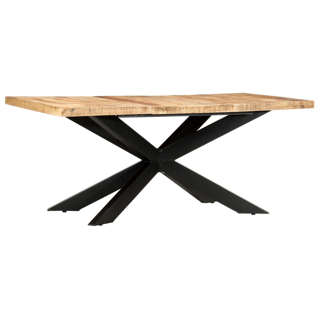 Matbord 180X90X76 Cm Massivt Grovt Mangoträ