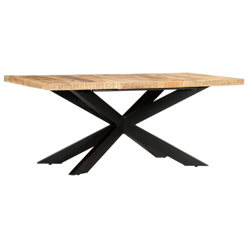 Matbord 180X90X76 Cm Massivt Grovt Mangoträ