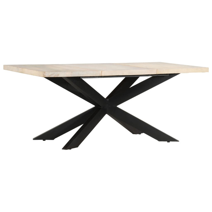 Matbord 180X90X76 Cm Massivt Grovt Mangoträ