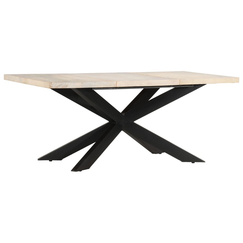 Matbord 180X90X76 Cm Massivt Grovt Mangoträ