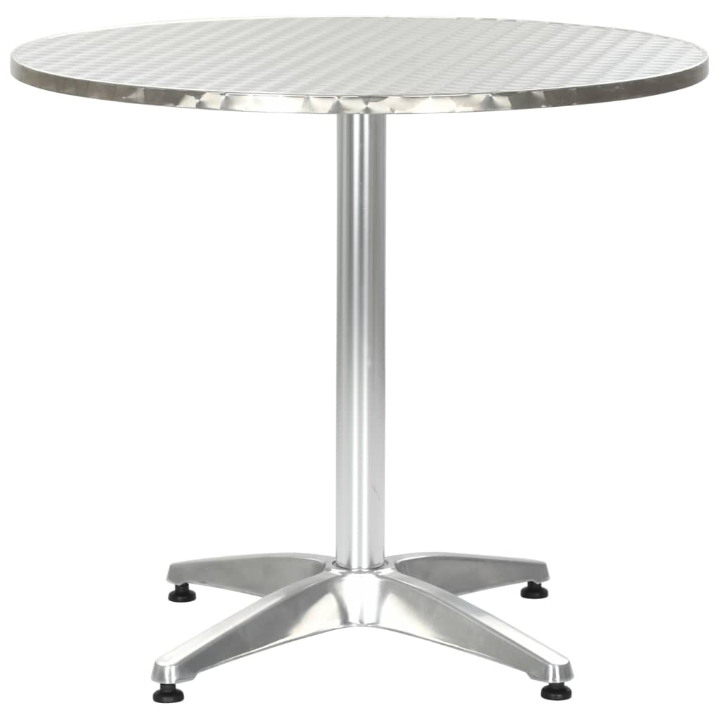 Trädgårdsbord Silver 60X60X70 Aluminium