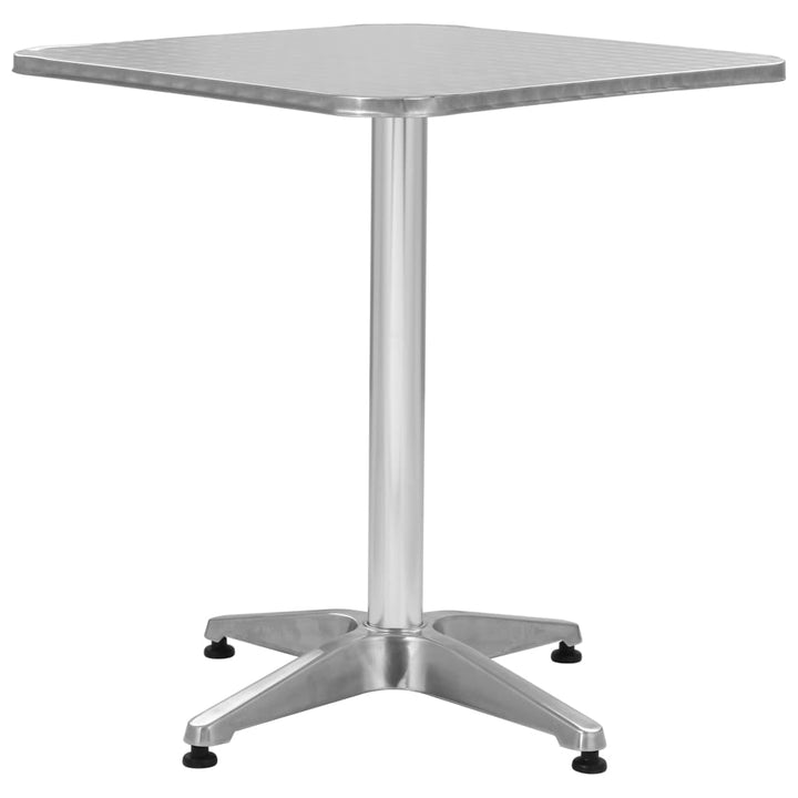 Trädgårdsbord Silver 60X60X70 Aluminium