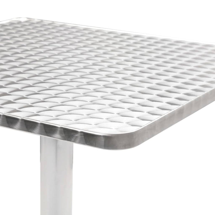 Trädgårdsbord Silver 60X60X70 Aluminium