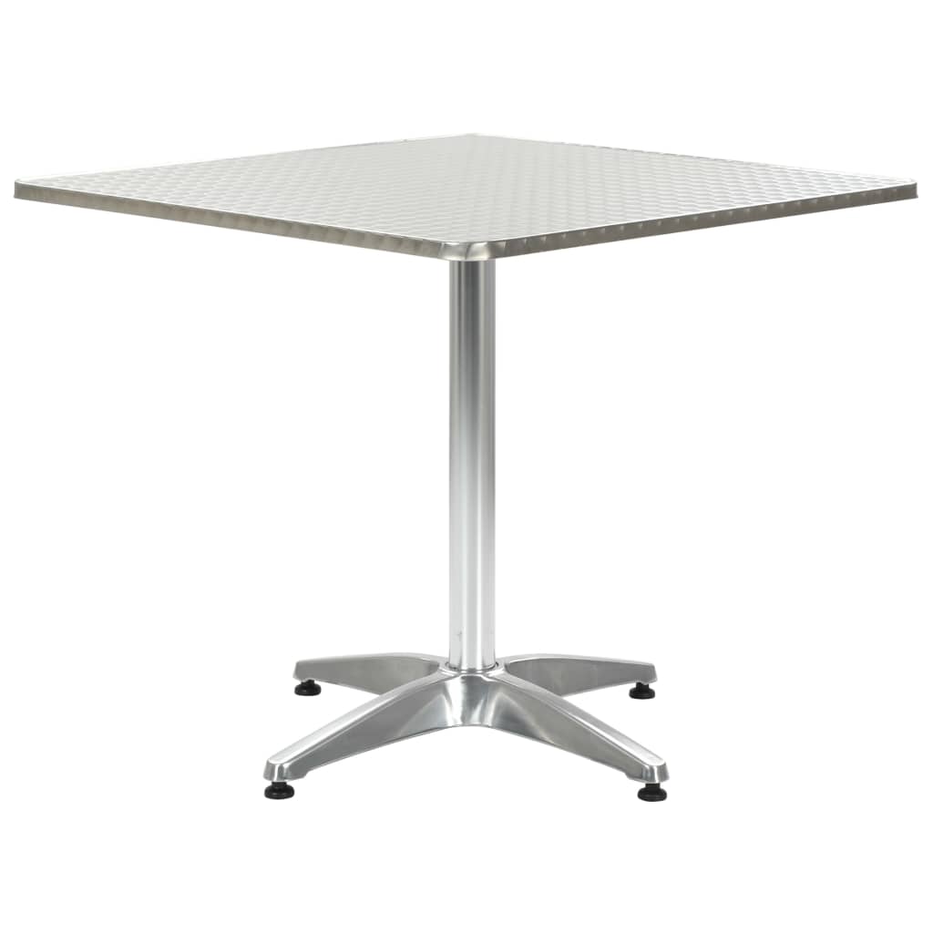 Trädgårdsbord Silver 60X60X70 Aluminium