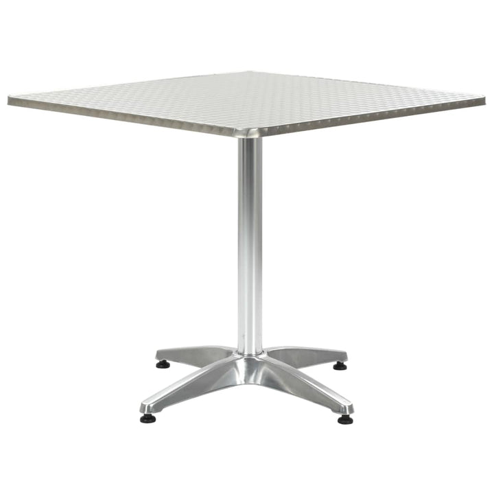 Trädgårdsbord Silver 60X60X70 Aluminium