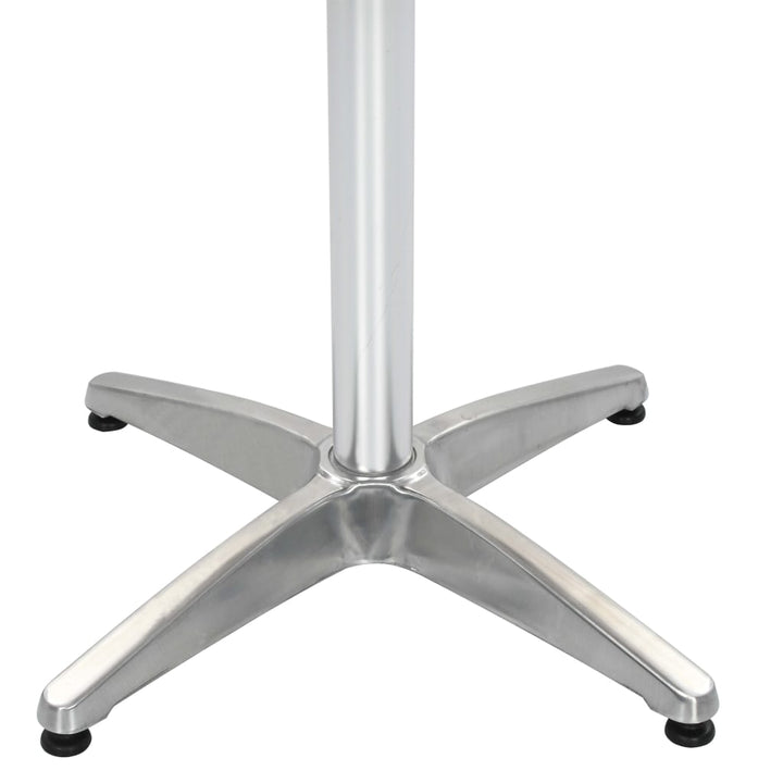 Trädgårdsbord Silver 60X60X70 Aluminium Och Wpc